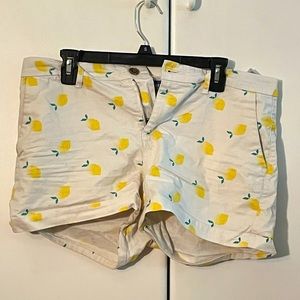 Lemon Print Everyday Shorts